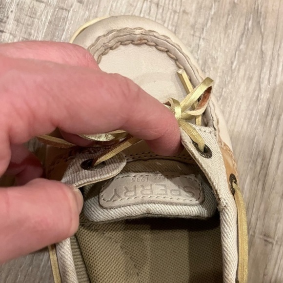 Sperry Top Sider Boat Shoes Beige 6.5 - Picture 9 of 16